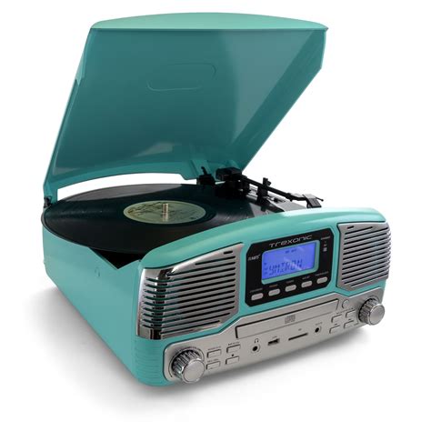 retro bluetooth record player